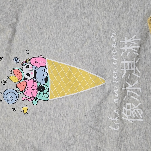 LC WAIKIKI Sweet Dreams Gilrs like an 🍦 PJ Set - Picture 2 of 5